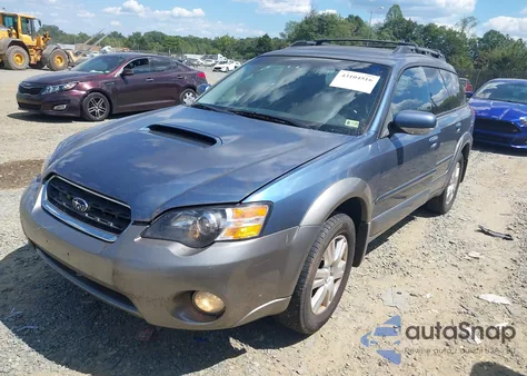 2005 Subaru Outback 2.5Xt из США, поврежденный, VIN 4S4BP68C754325052